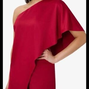 Ralph Lauren Vibrant Red One-Shoulder Dress